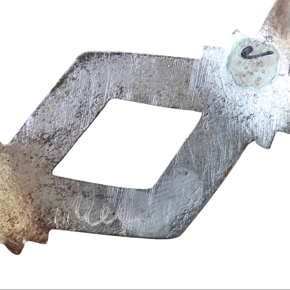 Vintage Native American Sandcast Sterling Silver Cuff Bracelet Openwork Heart - Picture 6 of 7